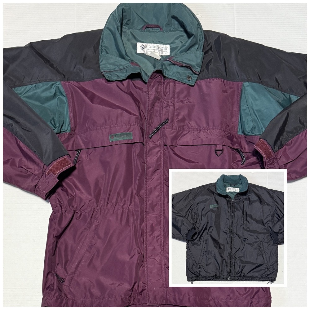 COLUMBIA Gizzmo - Men's VTG 90s Interchange Colorblock 3-in-1 Ski Jacket - Large